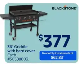 Walmart 36 Griddle with hard cover offer