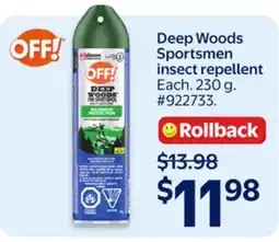 Walmart Deep Woods Sportsmen insect repellent offer