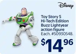 Walmart Toy-Story Hi-Tech Edition Buzz Lightyear Action Figure offer