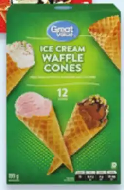 Walmart Great Value ice cream waffle bowls or cones offer