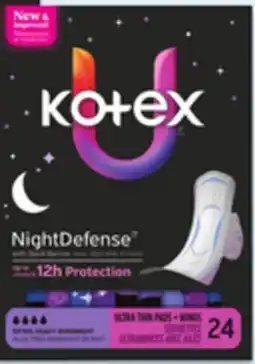 Walmart Kotex Pads with wings offer