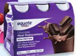 Walmart Equate high protein meal replacement shakes offer