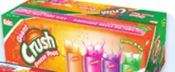 Walmart Mr. Freeze jumbo, Crush giant, Popsicle or Dr Pepper freeze pops offer