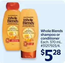 Walmart Whole Blends shampoo or conditioner offer