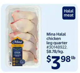 Walmart Mina Halal chicken leg quarter offer