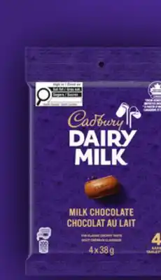 Walmart CADBURY chocolate bar 4-packs offer