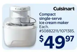 Walmart Compact single-serve ice cream maker offer