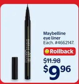 Walmart Maybelline eye liner offer