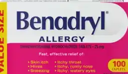 Walmart Benadryl 100s offer