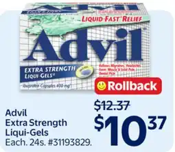 Walmart Advil Extra Strength Liqui-Gels offer