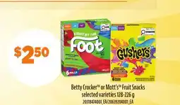 Loblaws BETTY CROCKER OR MOTT'S FRUIT SNACKS offer