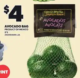 Loblaws AVOCADO BAG, 5'S offer