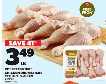 Loblaws PC FREE FROM CHICKEN DRUMSTICKS offer