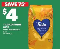 Loblaws TILDA JASMINE RICE, 2 LB offer