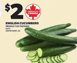 Loblaws ENGLISH CUCUMBERS offer