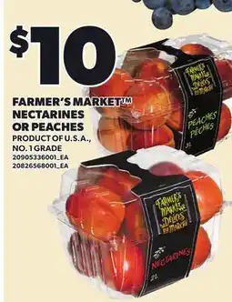 Loblaws FARMER'S MARKET NECTARINES OR PEACHES offer