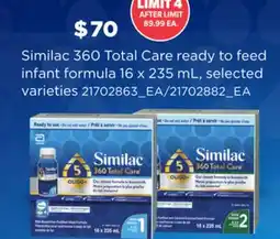 Loblaws SIMILAC 360 TOTAL CARE READY TO FEED INFANT FORMULA offer