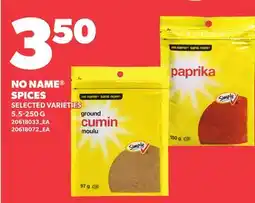 Loblaws NO NAME SPICES offer