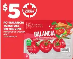 Loblaws PC BALANCIA TOMATOES ON THE VINE offer