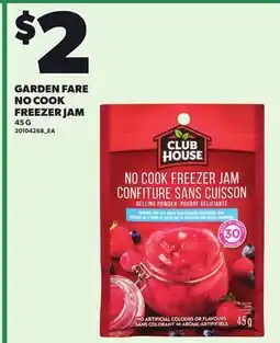 Loblaws GARDEN FARE NO COOK FREEZER JAM offer