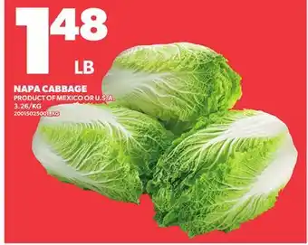Loblaws NAPA CABBAGE offer