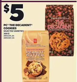 Loblaws PC THE DECADENT COOKIES offer