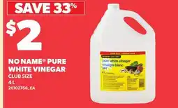 Loblaws NO NAME PURE WHITE VINEGAR offer