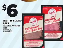Loblaws LEVITTS SLICED BEEF offer
