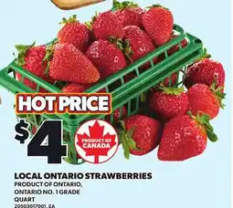 Loblaws LOCAL ONTARIO STRAWBERRIES, QUART offer