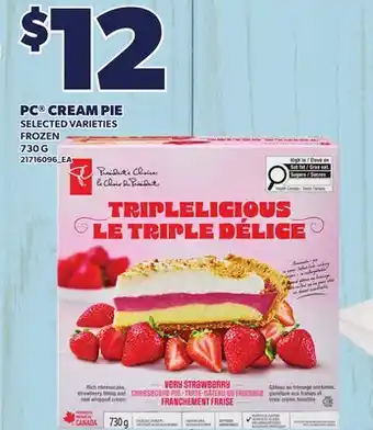 Loblaws PC CREAM PIE offer