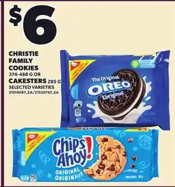 Loblaws CHRISTIE FAMILY COOKIES, 374-489 G OR CAKESTERS, 285 G offer