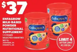 Loblaws ENFAGROW MILK-BASED POWDER NUTRITIONAL SUPPLEMENT offer