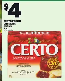 Loblaws CERTO PECTIN CRYSTALS offer