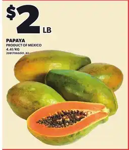 Loblaws PAPAYA offer