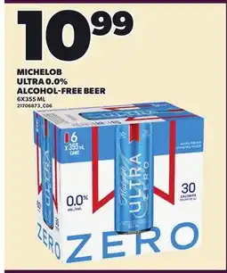 Loblaws MICHELOB ULTRA 0.0% ALCOHOL-FREE BEER offer