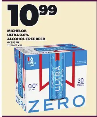 Loblaws MICHELOB ULTRA 0.0% ALCOHOL-FREE BEER offer