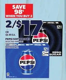 Loblaws PEPSI SOFT DRINKS offer