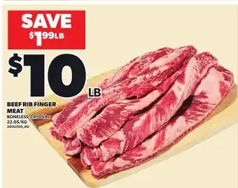 Loblaws BEEF RIB FINGER MEAT offer
