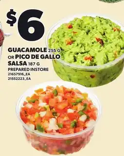Loblaws GUACAMOLE, 255 G OR PICO DE GALLO SALSA, 187 G offer