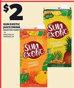 Loblaws SUN EXOTIC JUICE DRINK offer