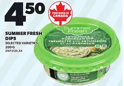Loblaws SUMMER FRESH DIPS offer