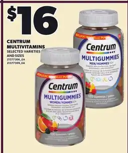 Loblaws CENTRUM MULTIVITAMINS offer