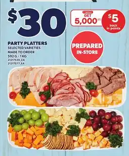 Loblaws PARTY PLATTERS, 592 G - 1 KG offer