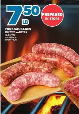 Loblaws PORK SAUSAGES offer