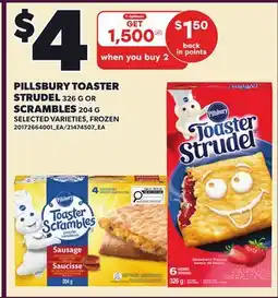 Loblaws PILLSBURY TOASTER STRUDEL, 326 G OR SCRAMBLES, 204 G offer