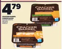 Loblaws CRACKER BARREL CHEESE SLICES offer