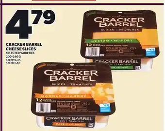 Loblaws CRACKER BARREL CHEESE SLICES offer