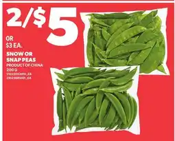 Loblaws SNOW OR SNAP PEAS offer