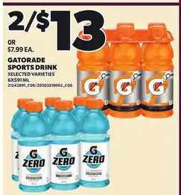 Loblaws GATORADE SPORTS DRINK offer