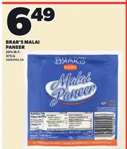 Loblaws BRAR'S MALAI PANEER offer